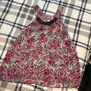 Girls sheer floral top